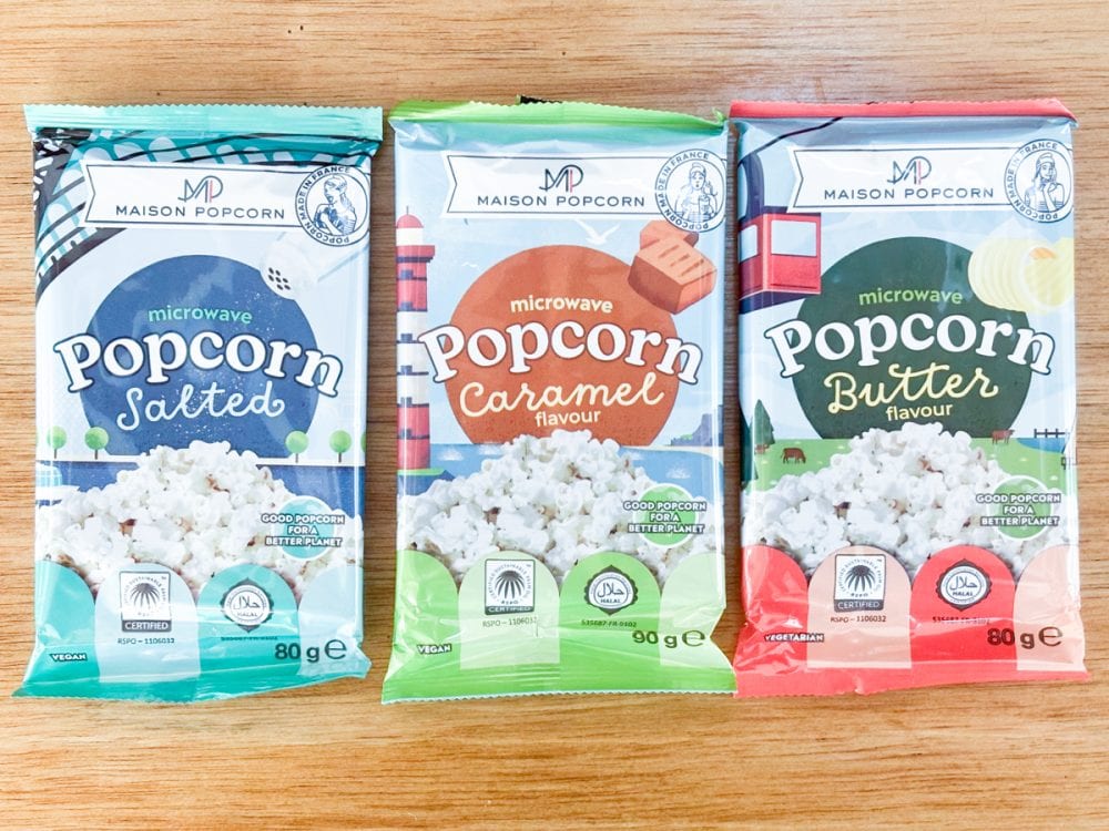 【業スー】の海外モノお菓子が凄すぎる！ レンチンで完成するポップコーンは3種のフレーバー！