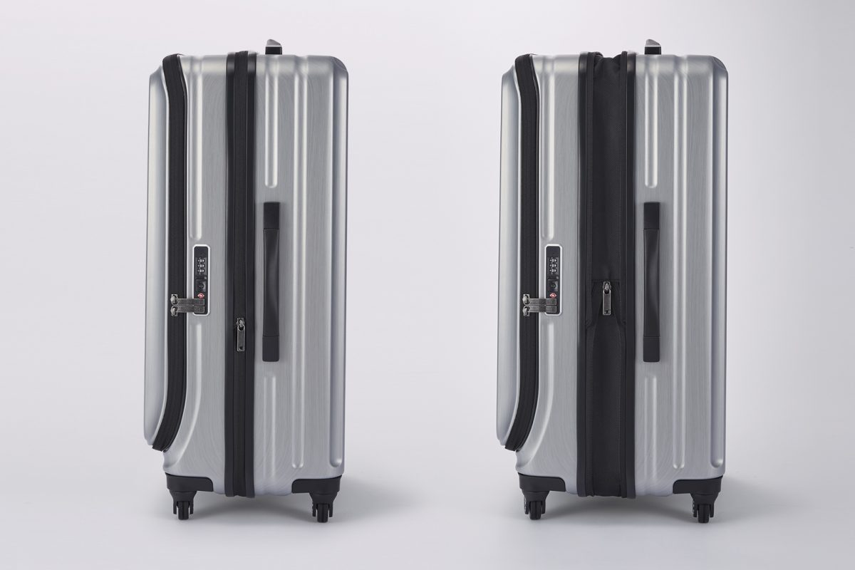 マチ幅を広げて容量を拡張できるエキスパンダブル機能を搭載