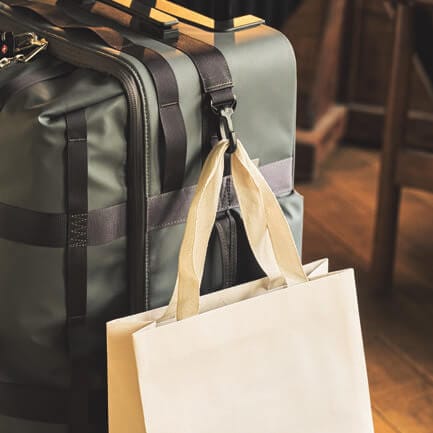 袋も掛けられる！