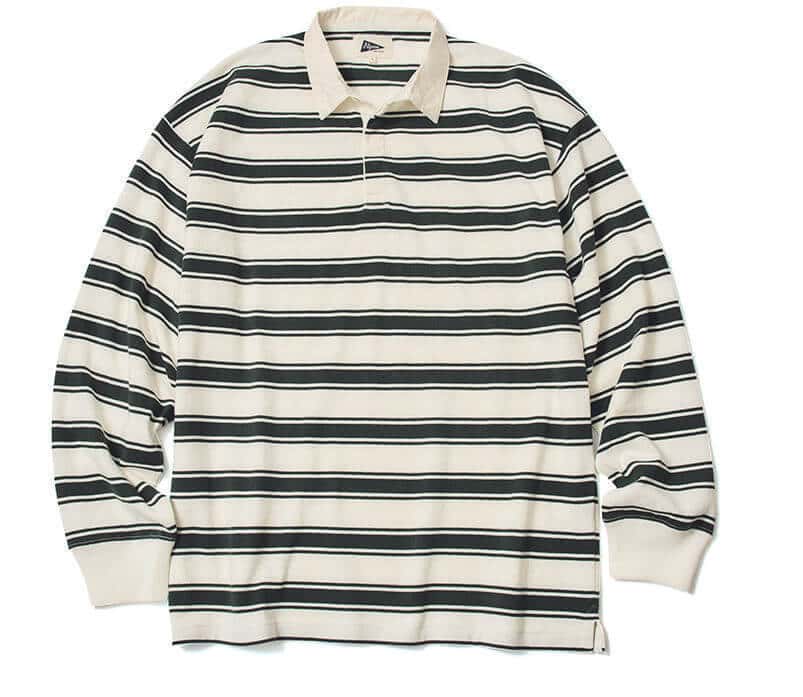 ピルグリム サーフ+サプライ ボーダーラガーシャツ ¥16,500