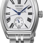 セイコー プレザージュ「クラシックシリーズ クラフツマンシップ 琺瑯ダイヤル（SART013）」￥231,000／H46.0×W35.9㎜（りゅうず含まず）／日常生活用強化防水（5気圧）／パワーリザーブは約72時間