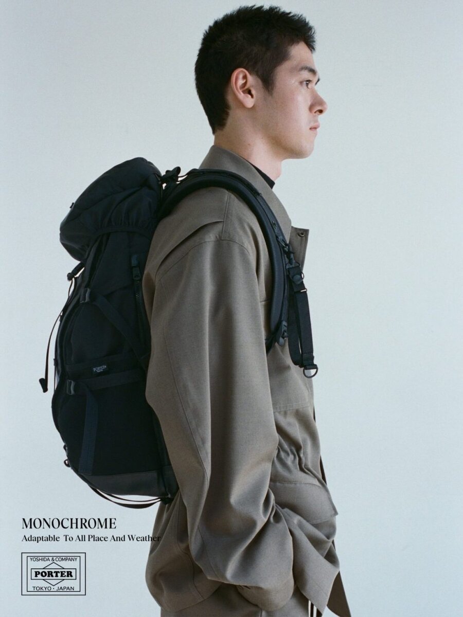 PORTER「MONOCHROME バックパック」￥143,000／2色展開