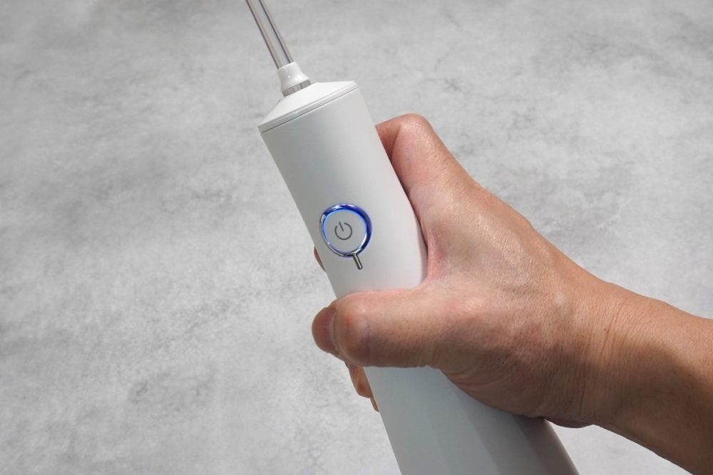 ニトリ「口腔洗浄器 NS8009」の使用モード「強」