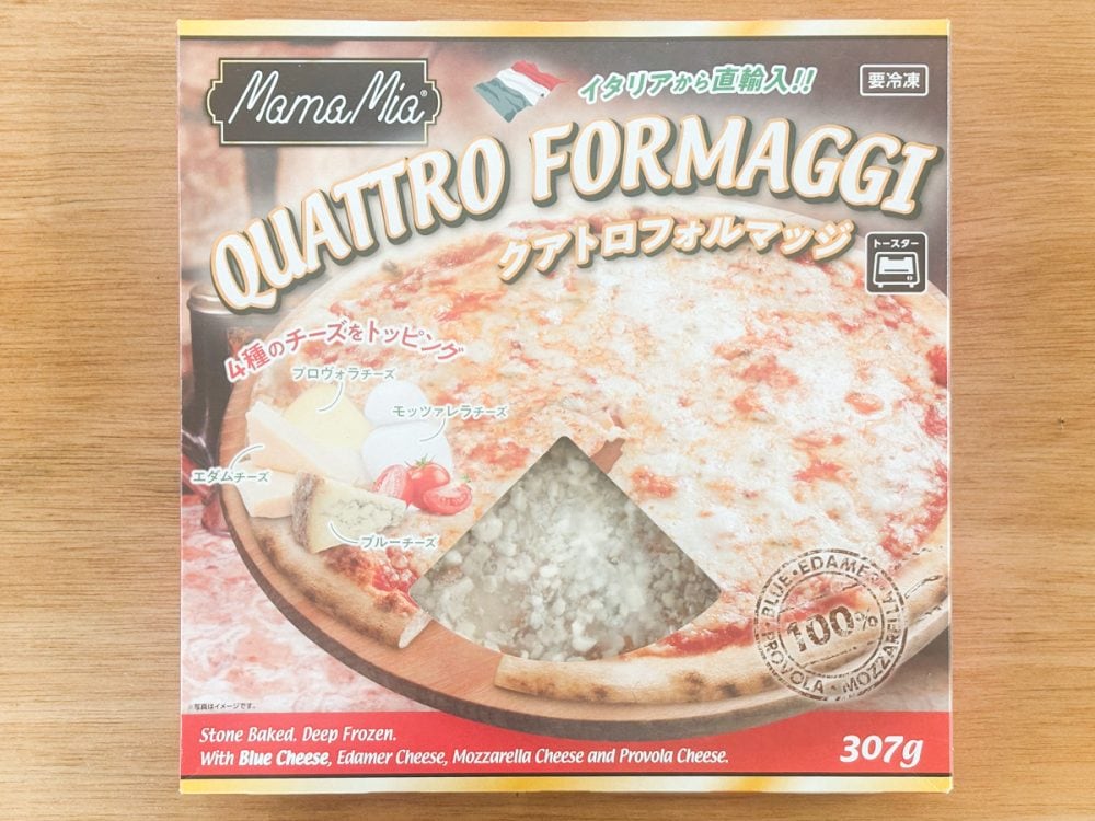 宅配ピザでもおなじみの4種のチーズが乗った「クアトロフォルマッジ」の購入価格は516円