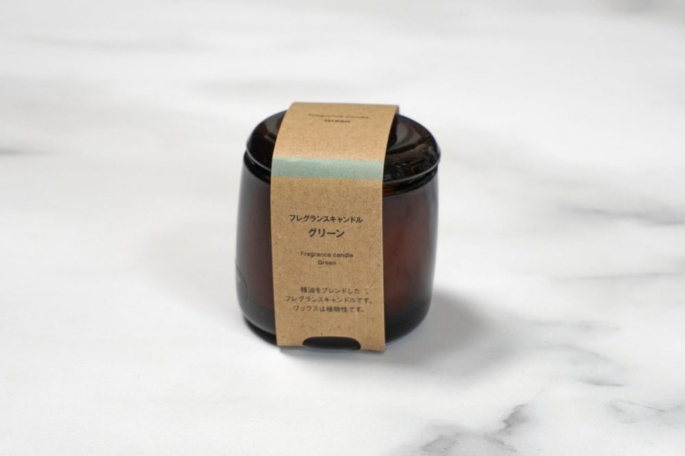 無印良品 フレグランスキャンドル　グリーン Ｍ ￥1,290