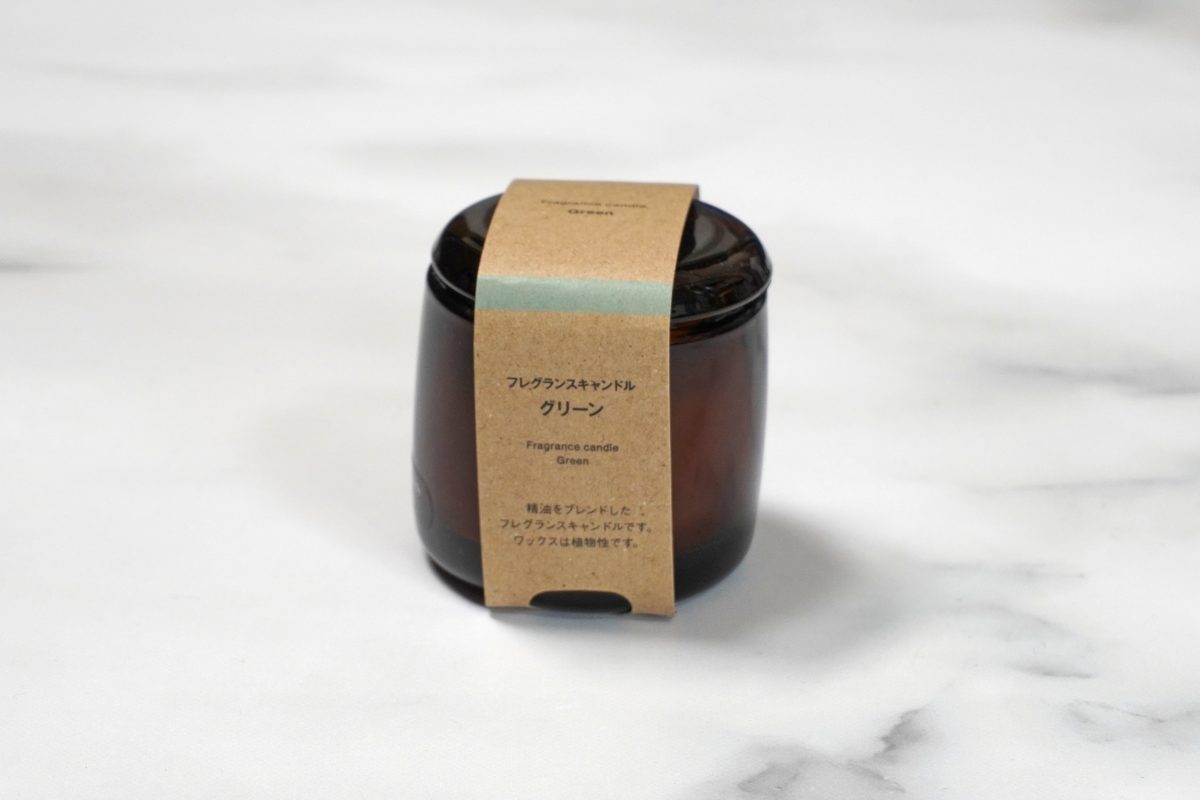 無印良品 フレグランスキャンドル グリーン M ¥1,290