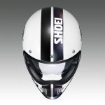 「EX-ZERO CROSS LOGO2」のホワイト/ブラックカラーのフロントビューの正面