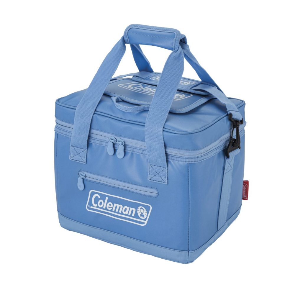 コールマン「アルティメイトアイスクーラーⅡ/15ℓ」￥6,600／使用時：約31×25×26（h）㎝、収納時：約31×13×26（h）㎝／約900ｇ