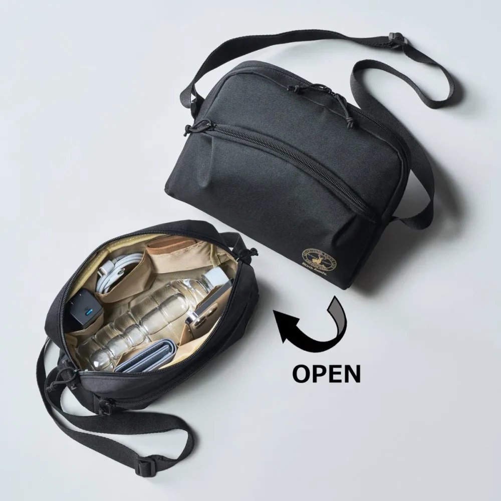 第3位　【ポケットの数はなんと10個】「整理整頓最強バッグ」キャプテンスタッグのショルダーバッグ付録がとにかく便利すぎる！