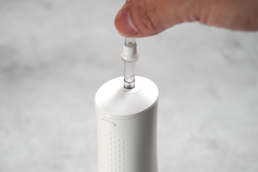 ニトリ「口腔洗浄器 NS8009」のノズルは取り外し可能