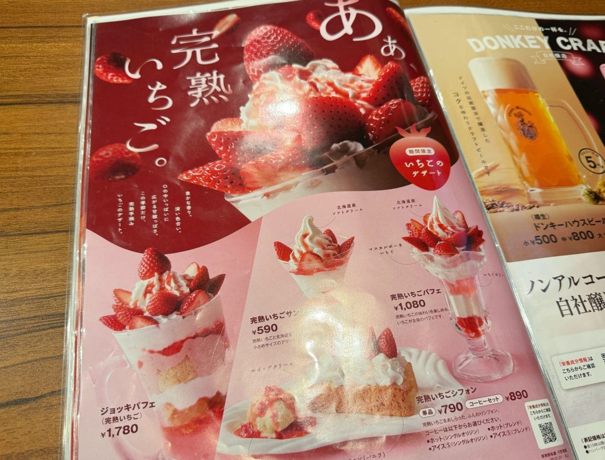 フェアメニューは4品!