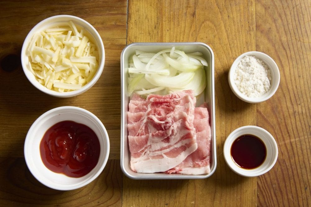 「サントリー生ビール」に合う肉つまみ「チーズポークチャップサイドダウン」