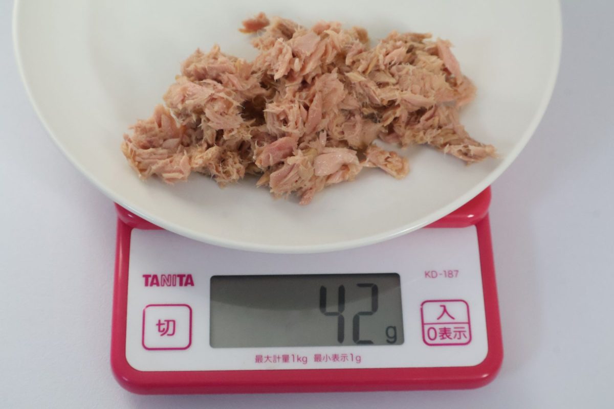 缶のツナの内容量は42g