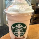 スターバックスコーヒー「白桃と桜わらびもち フラペチーノ」