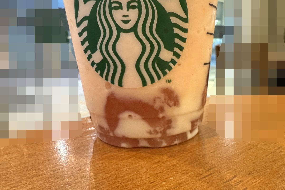 スターバックスコーヒー「白桃と桜わらびもち フラペチーノ」