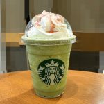 スターバックスコーヒー「抹茶と桜わらびもち フラペチーノ」