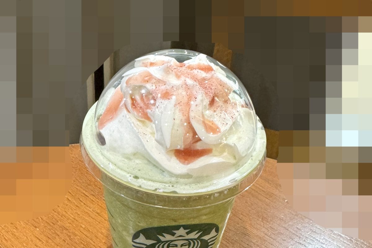 スターバックスコーヒー「抹茶と桜わらびもち フラペチーノ」