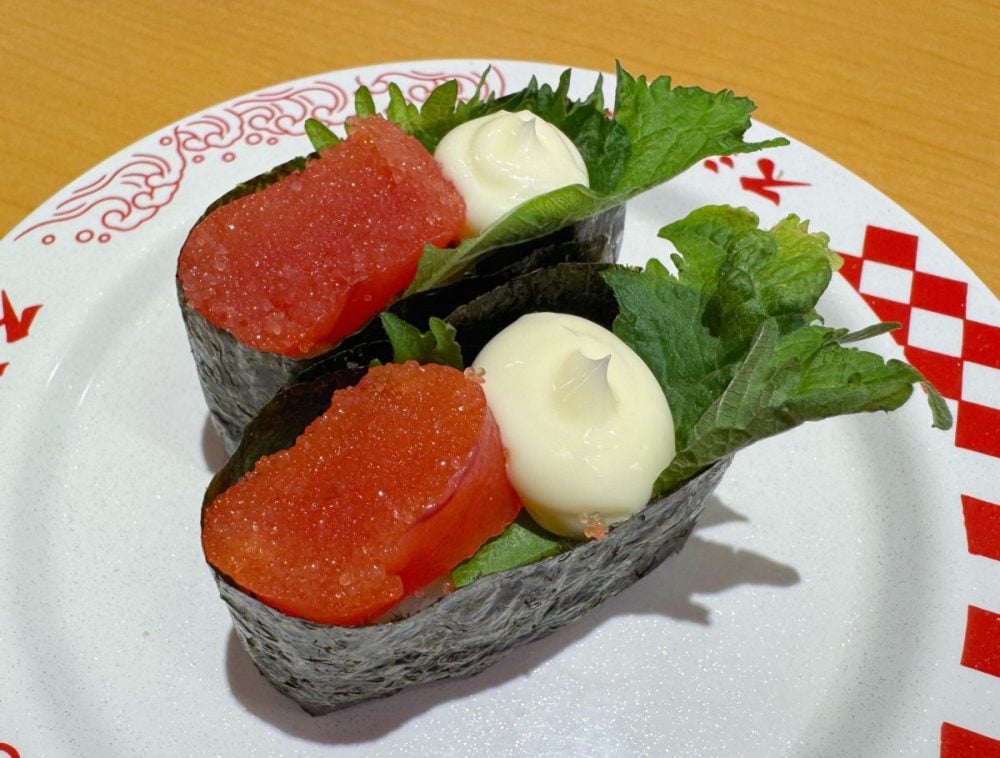 大人も子供も大好きな鉄板コンビ「北海道産タラコとマヨ軍艦」