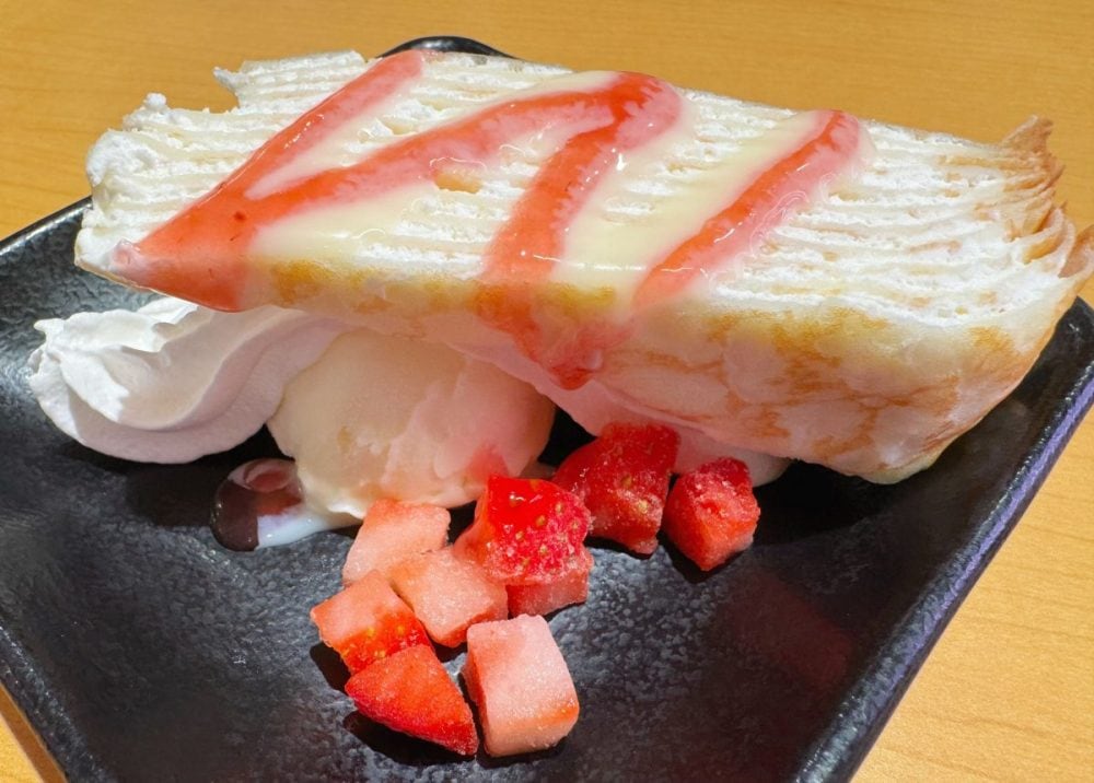 ひんやりミルキーな贅沢スイーツ「白いミルクレープのメルバ」