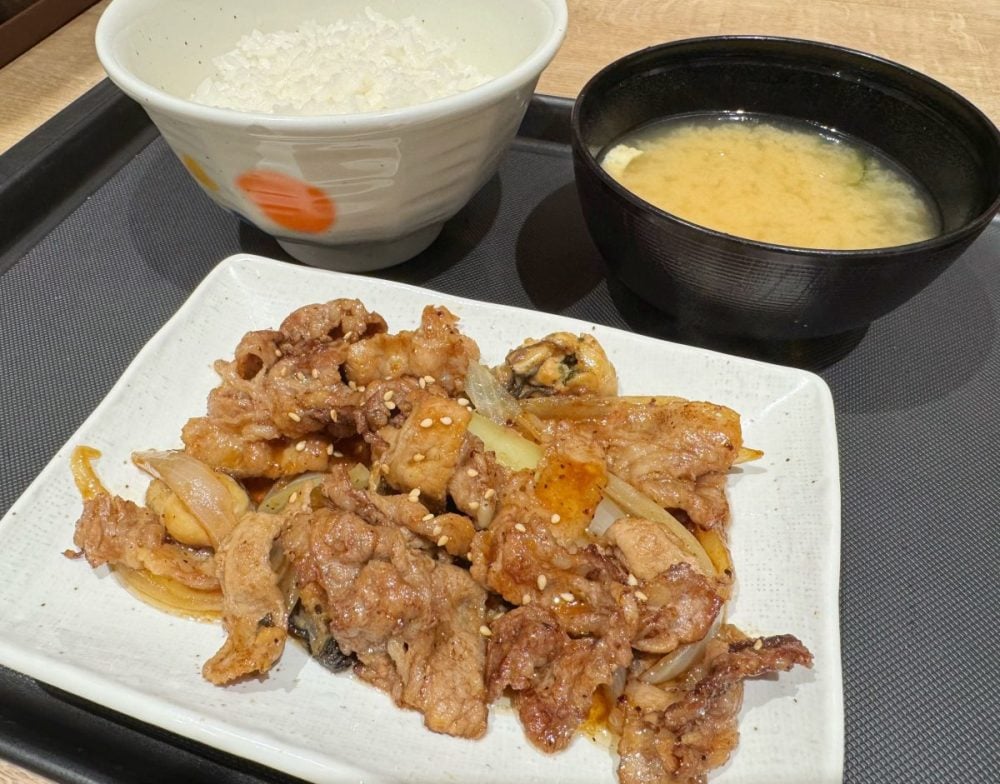 牛肉と牡蠣のオイスターソース炒め