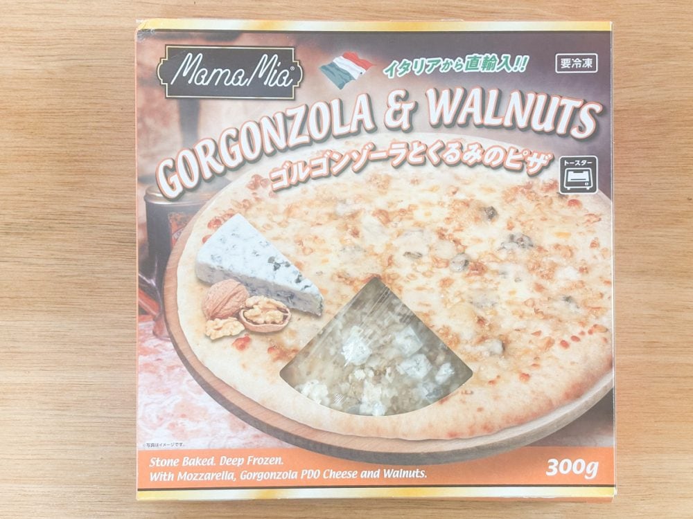 【業スー】の冷凍ピザ3種でもっとも高い「ゴルゴンゾーラとくるみのピザ」の購入価格は645円