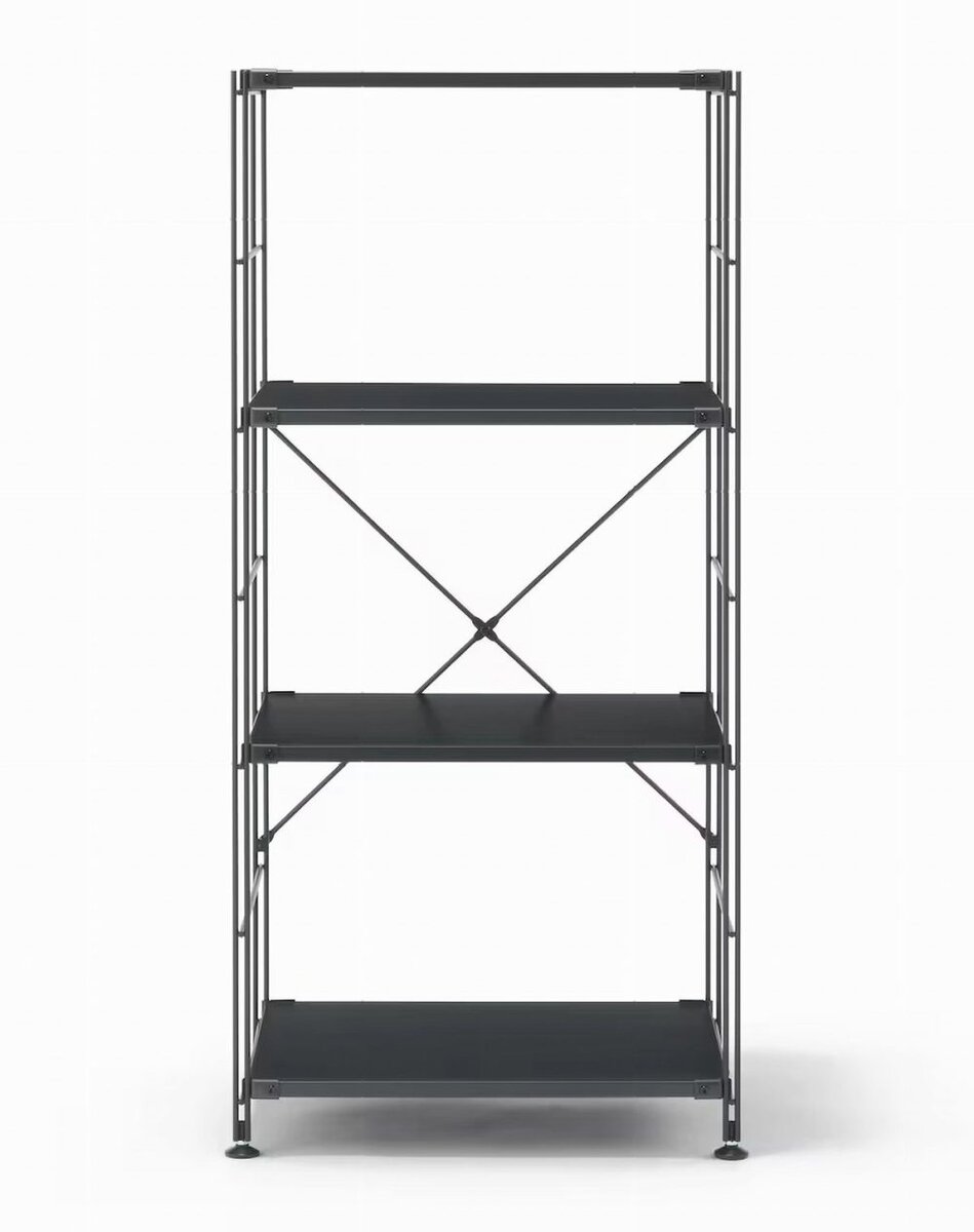 無印良品のスチールユニットシェルフ・スチール棚セット