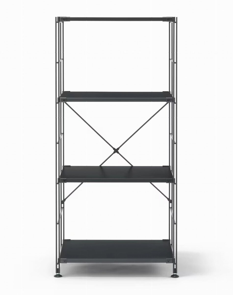 無印良品のスチールユニットシェルフ・スチール棚セット