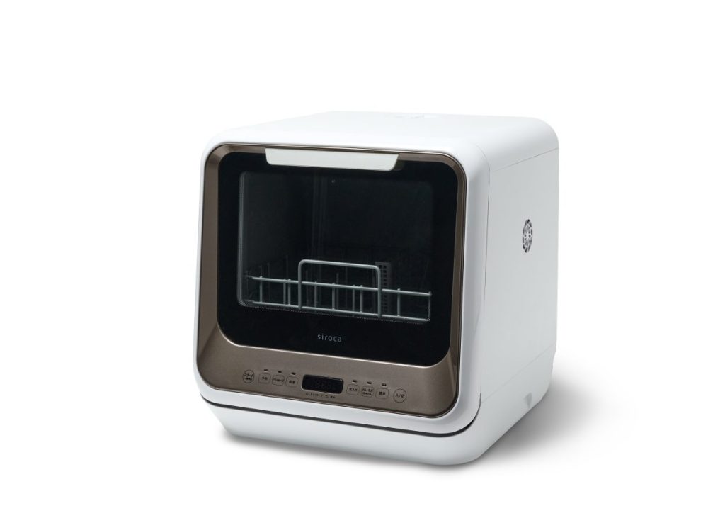 シロカ「食器洗い乾燥機 SS-M171」￥39,380／幅42×奥行43.5×高さ43.5㎝／13㎏（本体、かご、小物入れ）／５ℓ