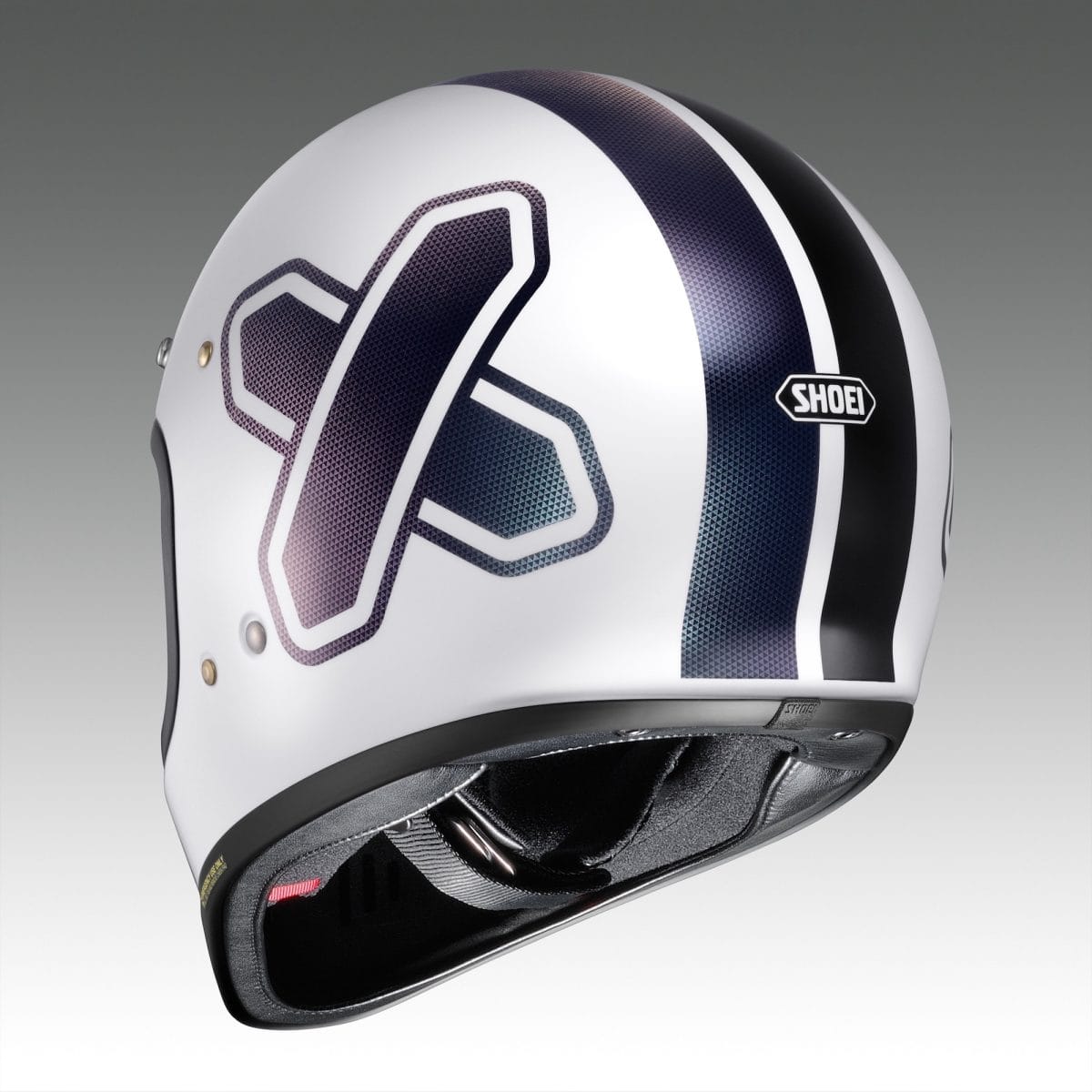 「EX-ZERO CROSS LOGO2」のホワイト/ブラックカラーのリヤビュー