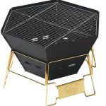 キャプテンスタッグ　CSG ヘキサ ステンレス ファイアグリル 金鹿トングセット