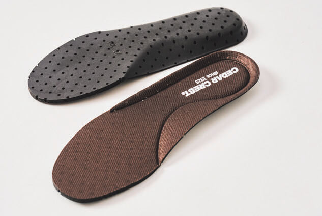 時間歩いても疲れにくい立体成形カップインソール