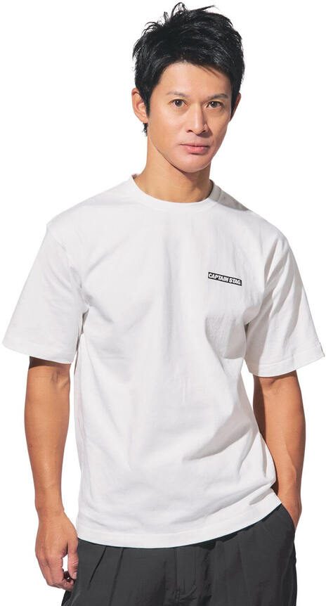 キャプテンスタッグ　50th CAPTAIN STAG T-Shirt（歴代ロゴ／ホワイト）