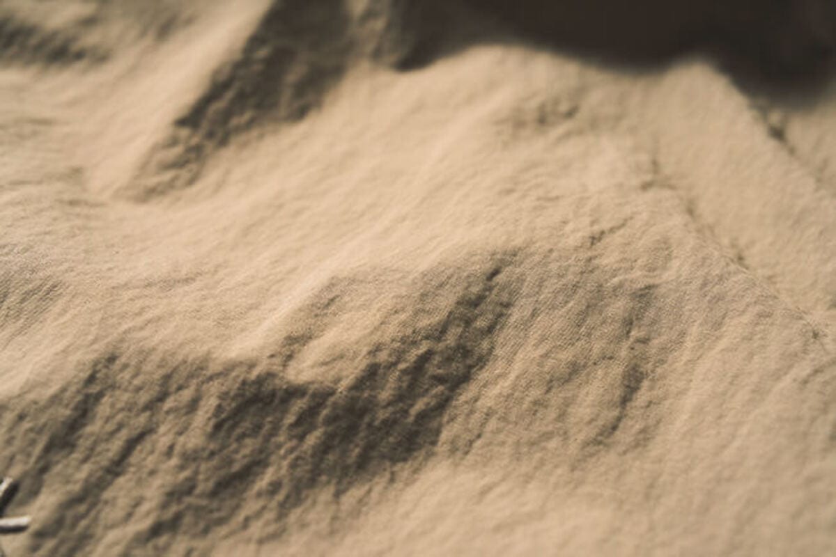 採用したのは、張りのあるナイロンワッシャー素材