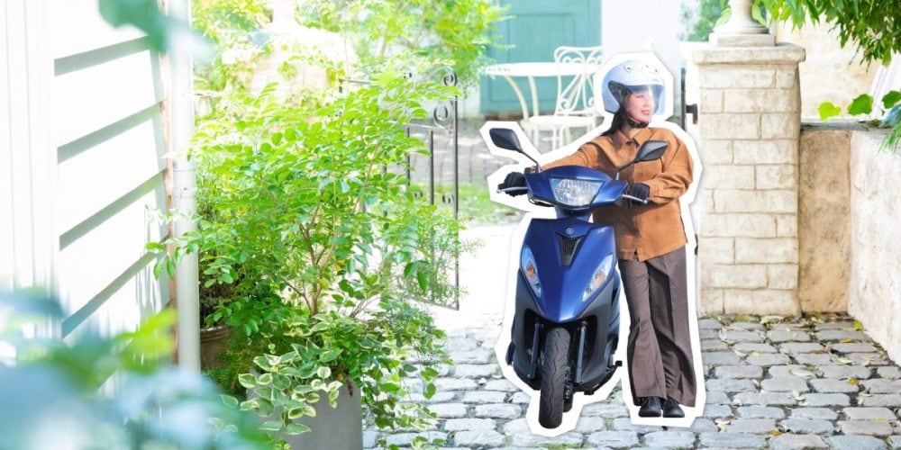 車両重量95kgのボディは、取りまわしもしやすい