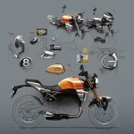 GSX–8Tは、スズキの名車「T500」から着想を得て、クラシックなモチーフを現代の視点で見直し、より魅力的で個性的なスタイリングに仕上げられたストリートモデル