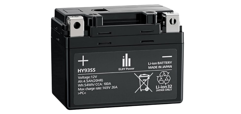 長寿命かつ軽量化にも貢献するリチウムイオンバッテリー