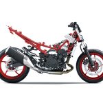 高張力鋼管を組み合わせ、最適な剛性を確保しつつ車体の軽量化にも貢献しているトレリスフレーム