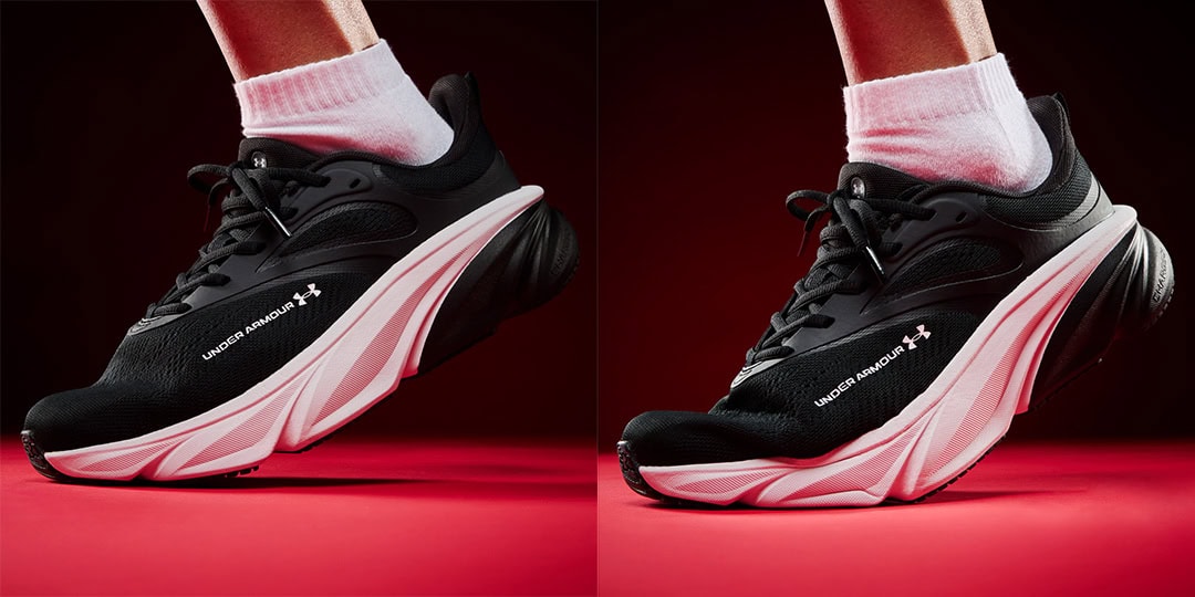 アンダーアーマーのスニーカー「UA ROGUE 6」のクッション素材「CHARGED+」の機能を説明する画像