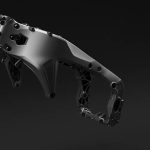 優れた剛性を持ち、直進安定性と操縦性を両立させたメインフレーム