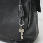 外側にはカバー付きのキーリングを装備