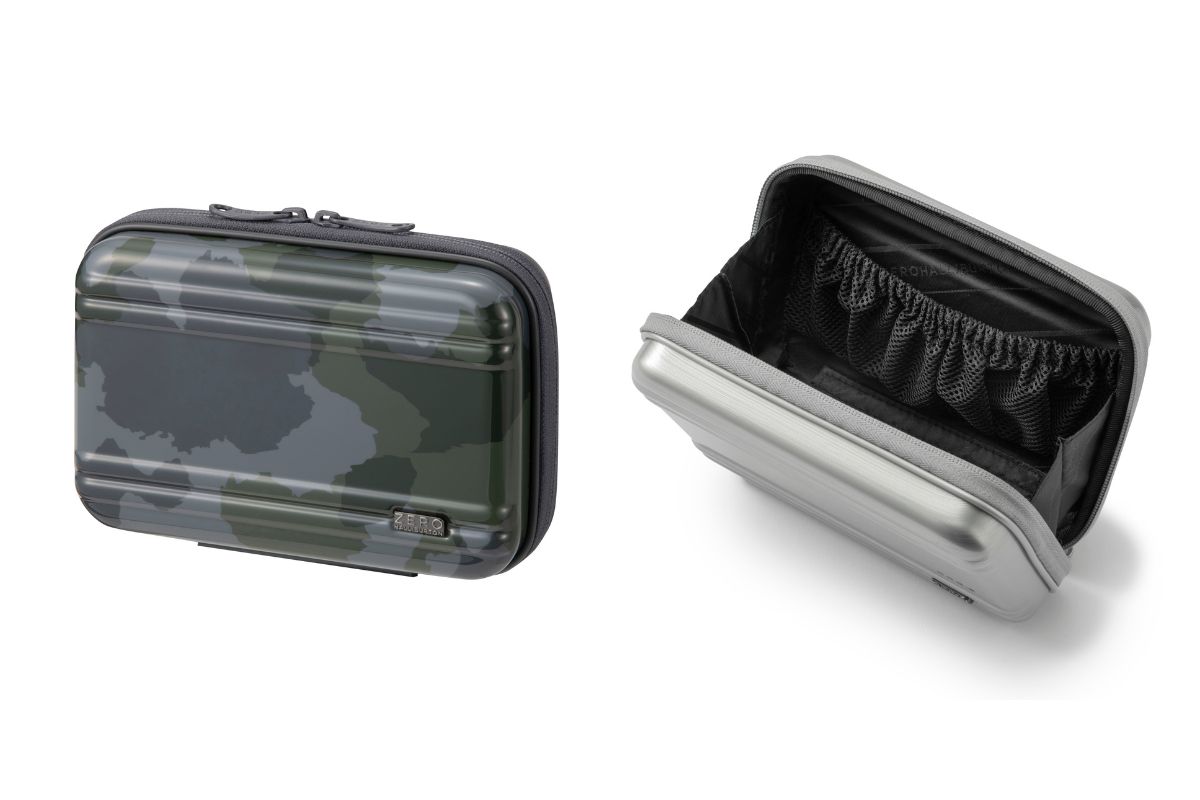 ゼロハリバートン「ZH コンパクトキューブ アメニティケース」¥7,700/W18×H12×D6㎝