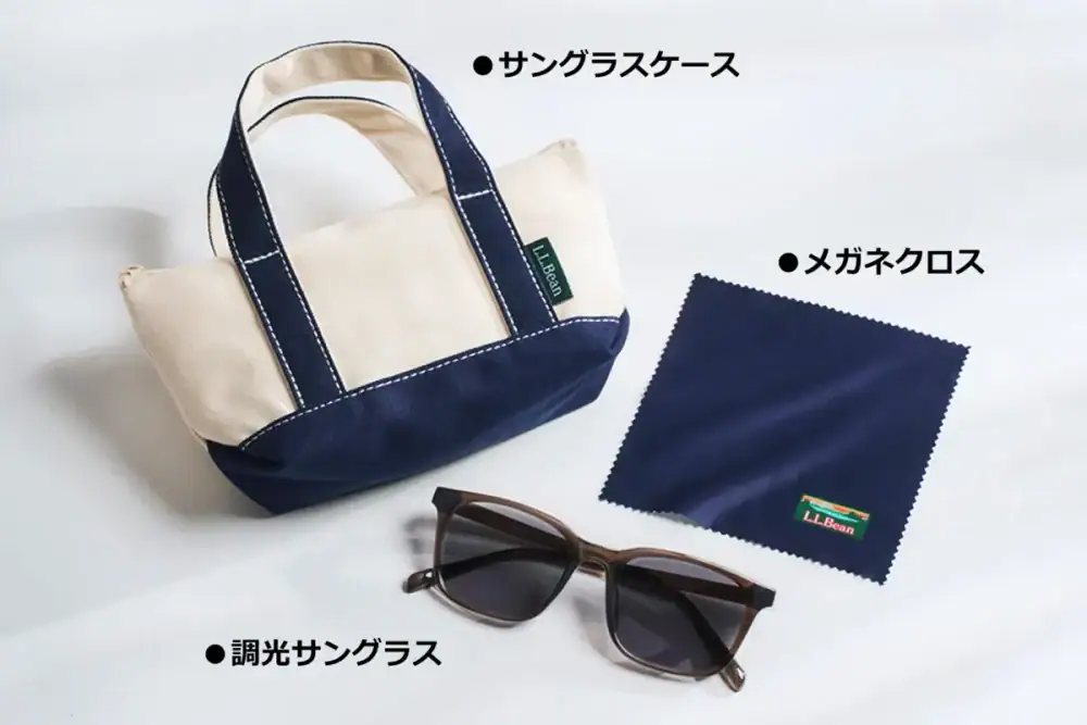 第2位　【この付録ガチでスゴい】3点セットの豪華仕様！L.L.Beanとのコラボ付録は「調光サングラス」「サングラスケース」「メガネクロス」がセットになったスペシャル感満載の逸品なんです！
