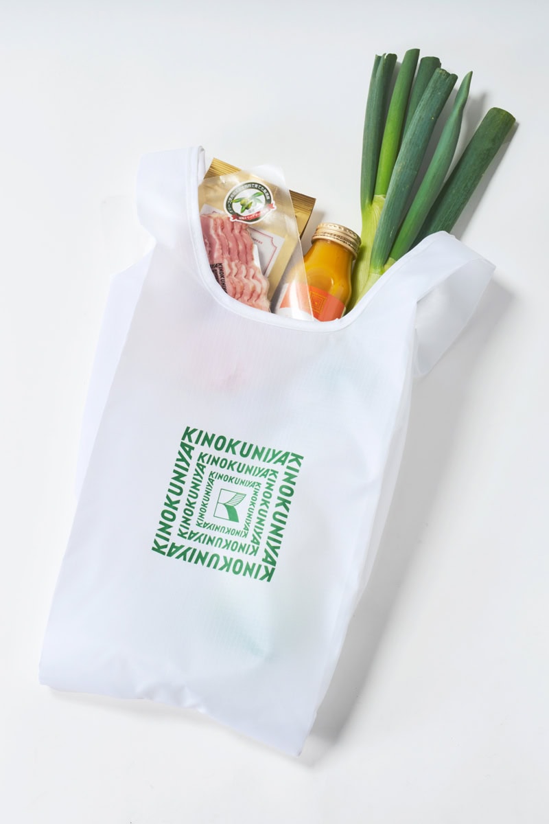 紀ノ国屋のショッパーをモチーフにしたエコバッグ