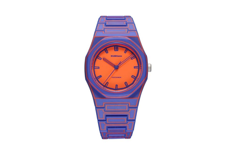 D1ミラノ「ポリカーボン Electric Sketch」¥34,100/クオーツ/37㎜径/5気圧防水