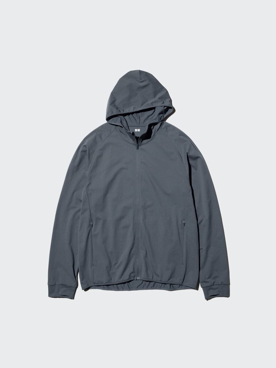 ユニクロ「ドライEXUVカットフルジップパーカ」￥2,990