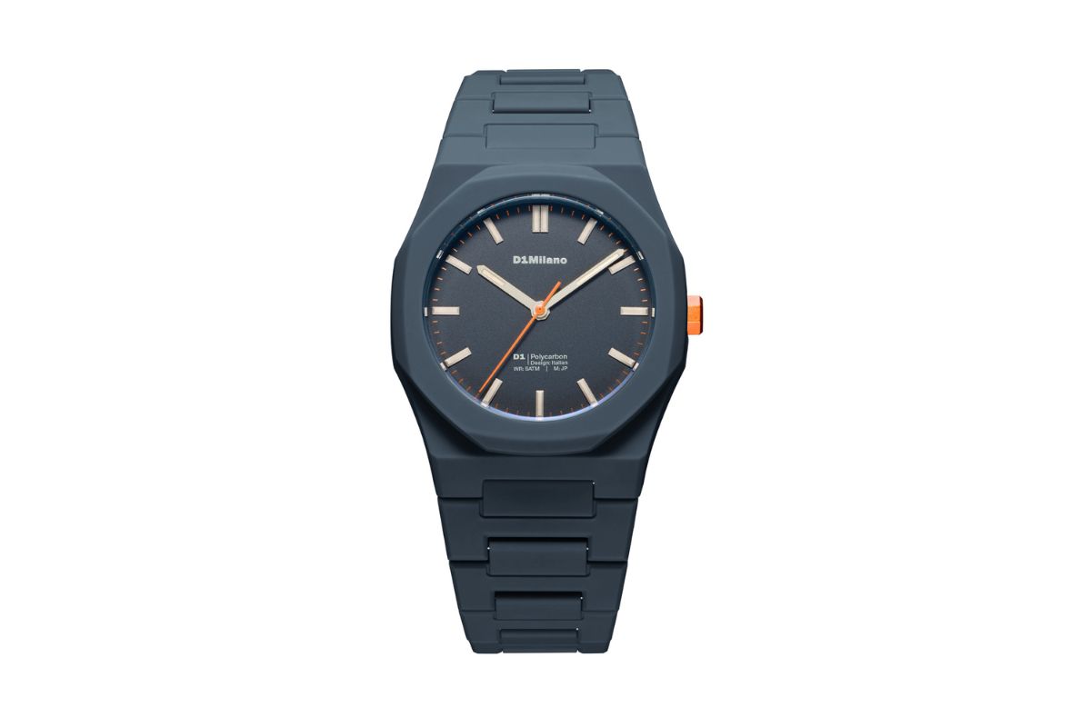 D1ミラノ「ポリカーボン Blue Legacy」¥29,700/クオーツ/40.5㎜径/5気圧防水