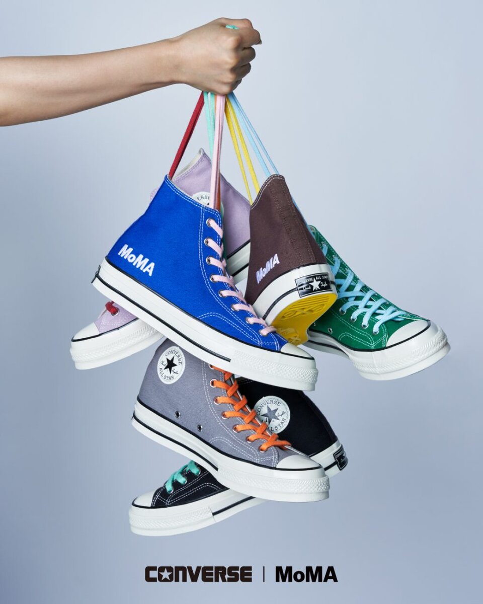 【CONVERSE and MoMA】コンバースとタッグをくんだMoMA史上初の日本限定スニーカーに大注目！アウトソールにもこだわった全6色展開
