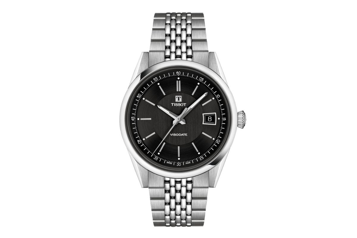 ティソ「ティソ ヴィソデイト(T157.407.11.051.00)」¥129,800/自動巻/39㎜径/パワーリザーブは最長80時間/5気圧防水