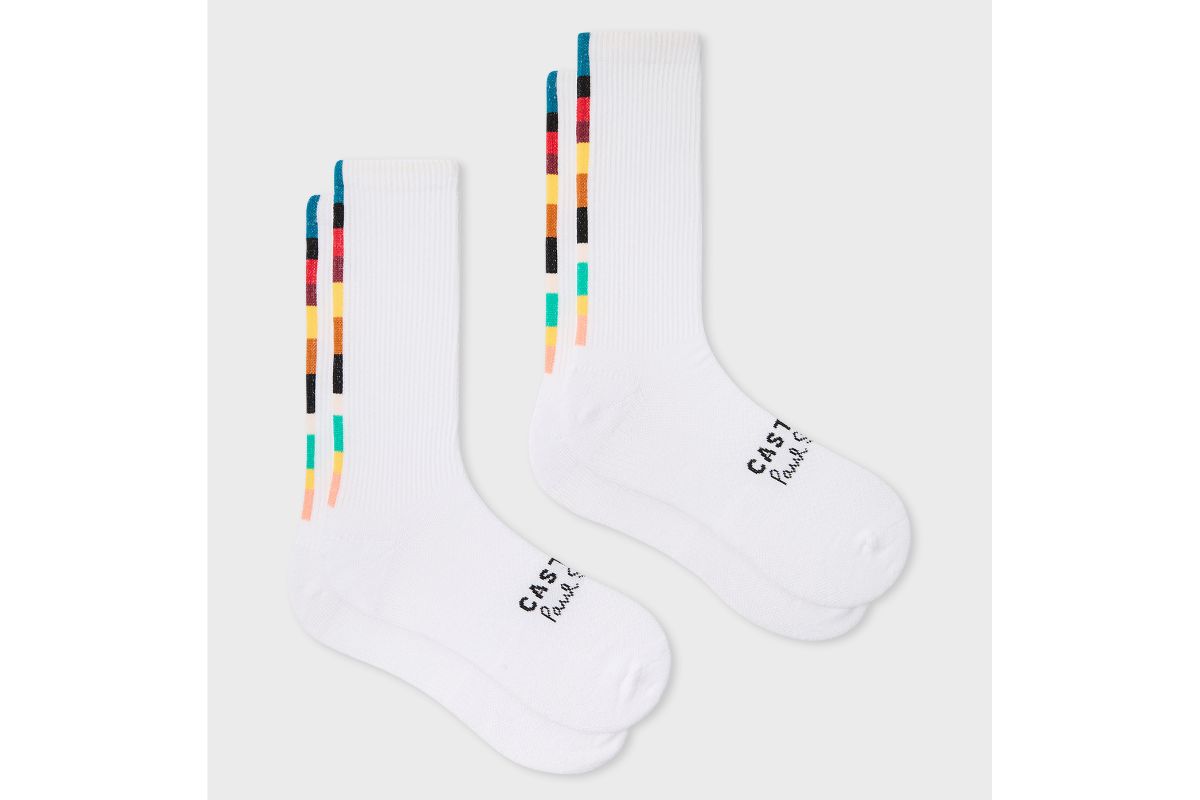 Paul Smith ＋ Castore「2Pack テクニカル クルーソックス」￥5,500