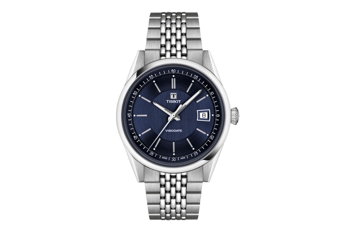 ティソ「ティソ ヴィソデイト(T157.407.11.041.00)」¥129,800/自動巻/39㎜径/パワーリザーブは最長80時間/5気圧防水